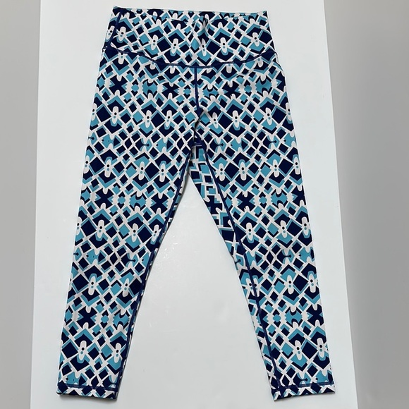 CKBradley Leggings Geometric Pattern EUC Medium - Picture 1 of 8